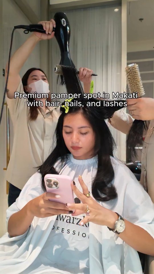 A premium pamper hub in Makati that will do your hair, nails, and lashes 💇🏻‍♀️